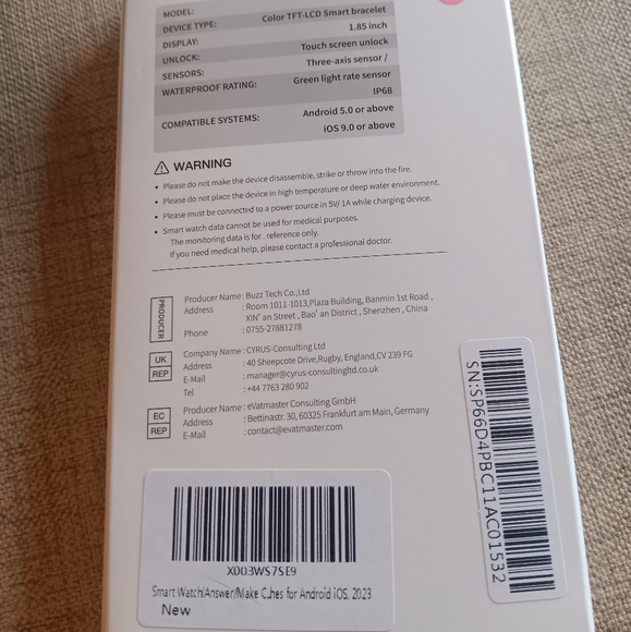 Amazon.com: Aemus Screen Protector Compatible for QONBINK  Smart watch and screen protector